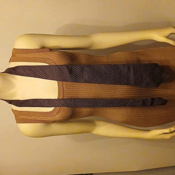 Christian Dior Men's Tie Black and Brown Men’s Tie Designer Tie Men’s Silk Tie - Picture 1 of 8